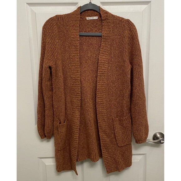 Marine Layer Ontario Cardigan Women’s Medium Rust Merino Wool Blend - Picture 3 of 8